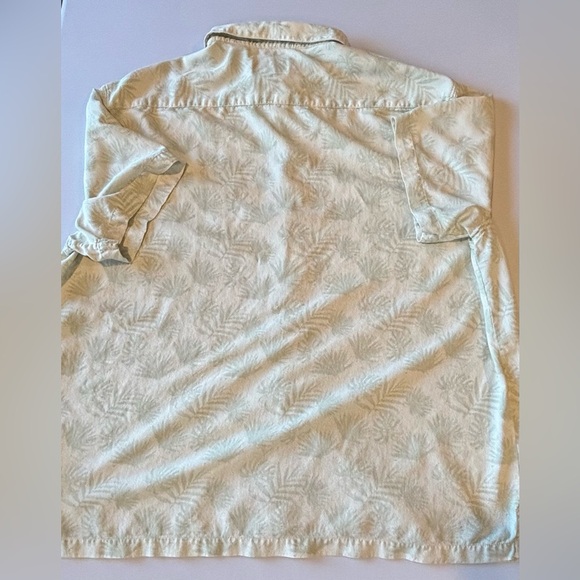 NAT NAST Men’s Silk and Cotton Short Sleeve Button Down Shirt Light Green XXL - Picture 3 of 10